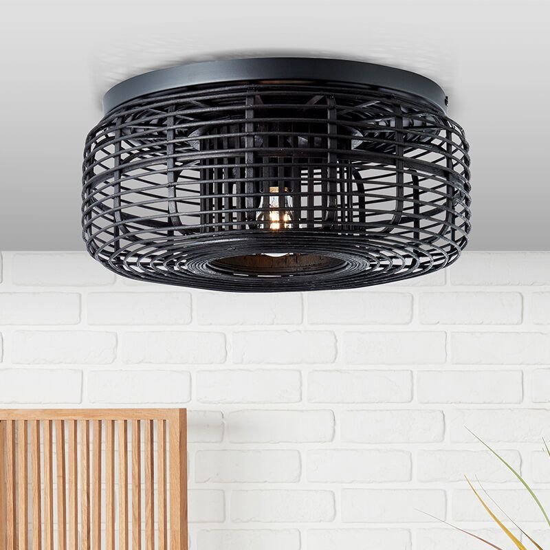 Landelijke plafonniere Deacon, metaal