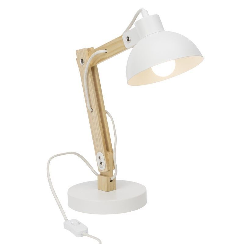 Moderne bureaulamp wit, Allegra, met schakelaar
