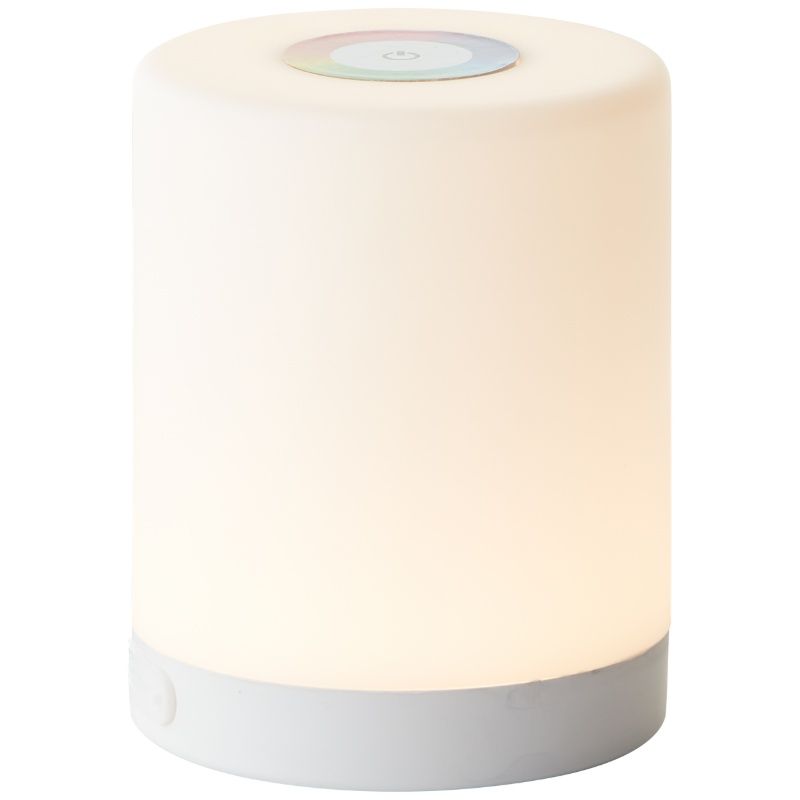 Moderne buiten tafellamp wit, Maezon, 1W, RGBW LED, IP44, met touchdimmer