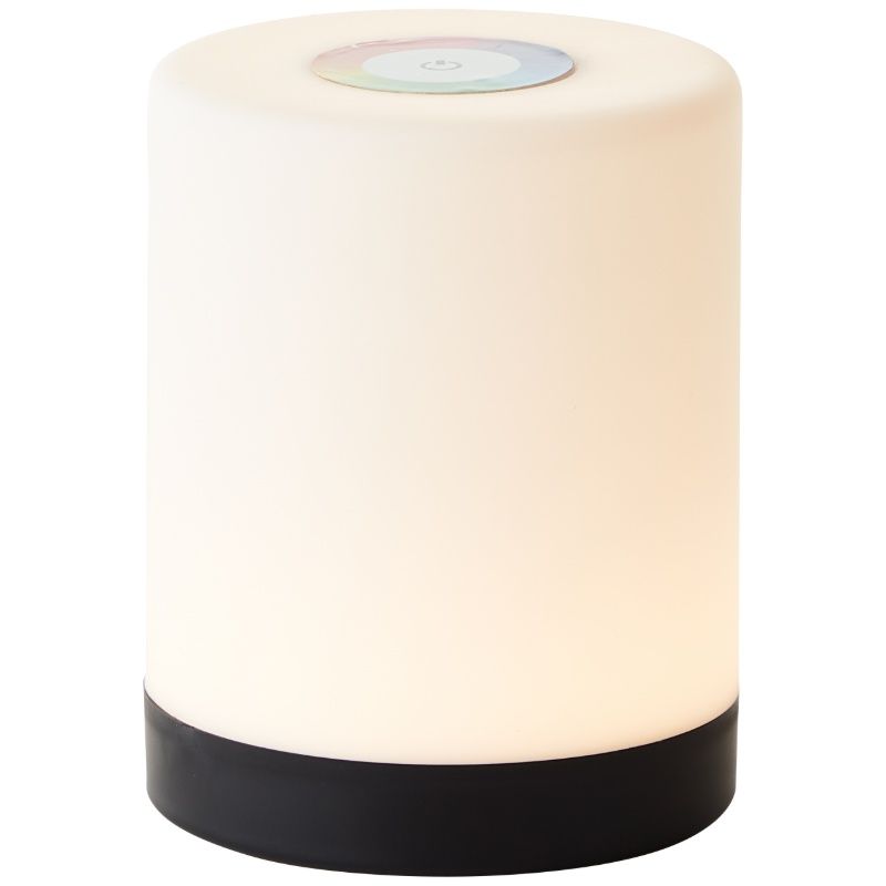 Moderne buiten tafellamp zwart, Maezon, 1W, RGBW LED, IP44, met touchdimmer