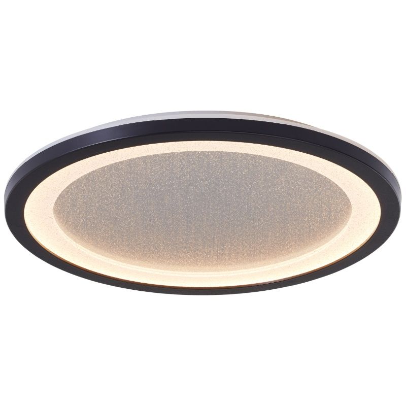 Moderne LED paneel plafondlamp zwart, Yamal, 20W, 2700K LED, 3-staps dimbaar Moderne LED paneel plafondlamp zwart, Yamal, 20W, 2700K LED, 3-staps dimbaar