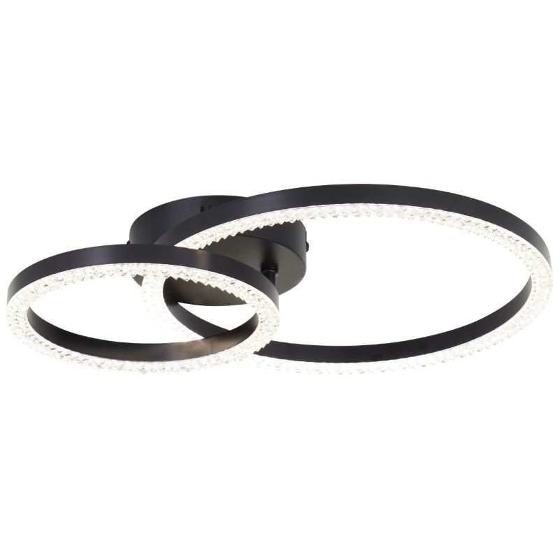 Design plafondlamp zwart, Maladon, 20W, 4000K LED