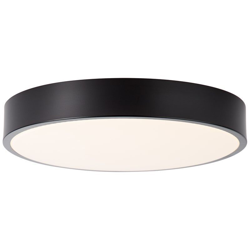 Moderne plafonnière zwart, Asude, 12W, 3000K LED