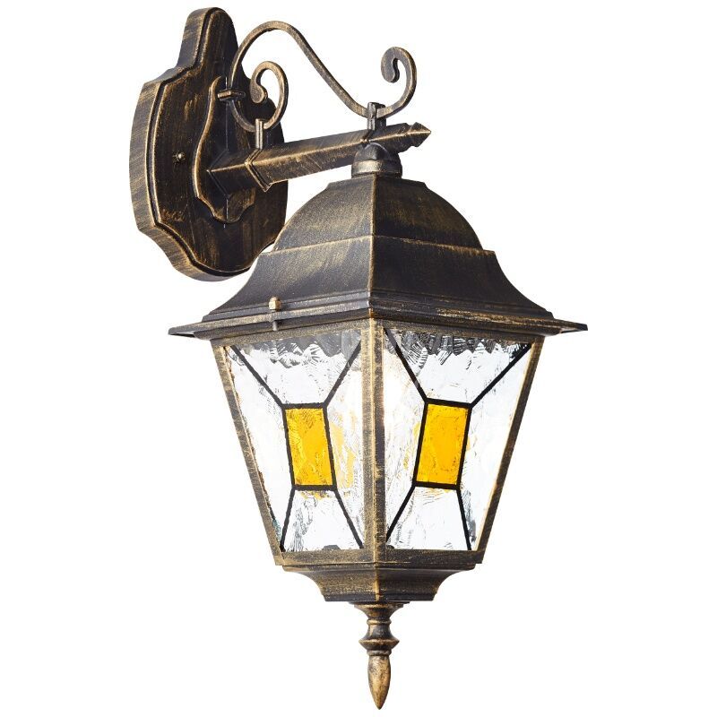 Klassieke buitenlamp roestkleurig, Levinus, IP44