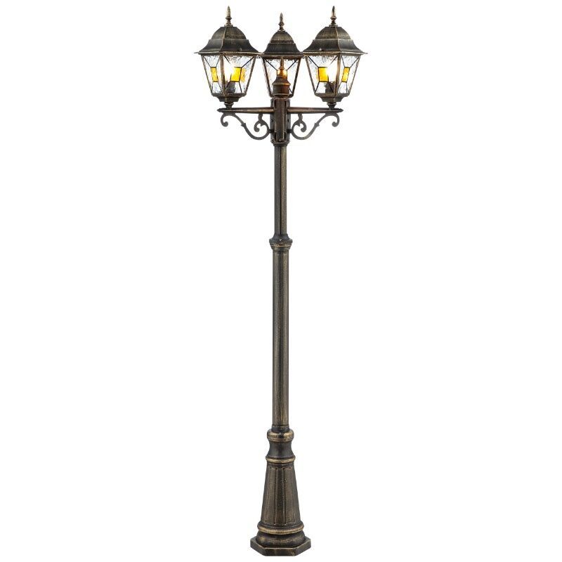 Klassieke buitenlamp roestkleurig, Levinus, IP44
