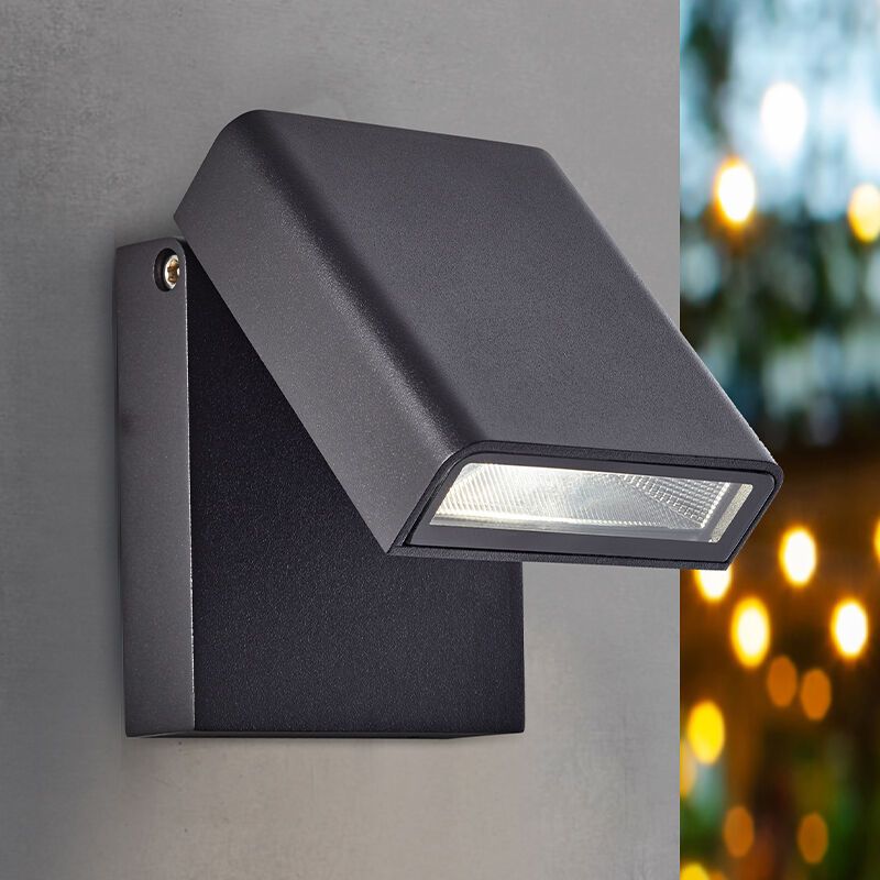Moderne buitenlamp Malte, Metaal, 7w neutraal wit LED
