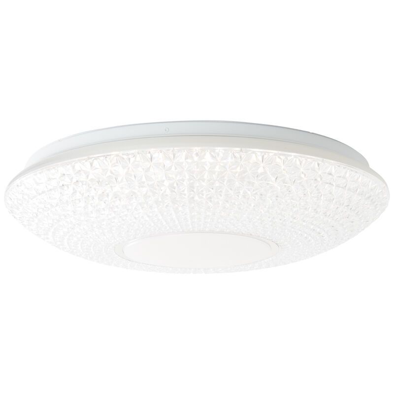 Design plafonniere Kaz, Kunststof, 60w LED met instelbare lichtkleur en afstandsbediening