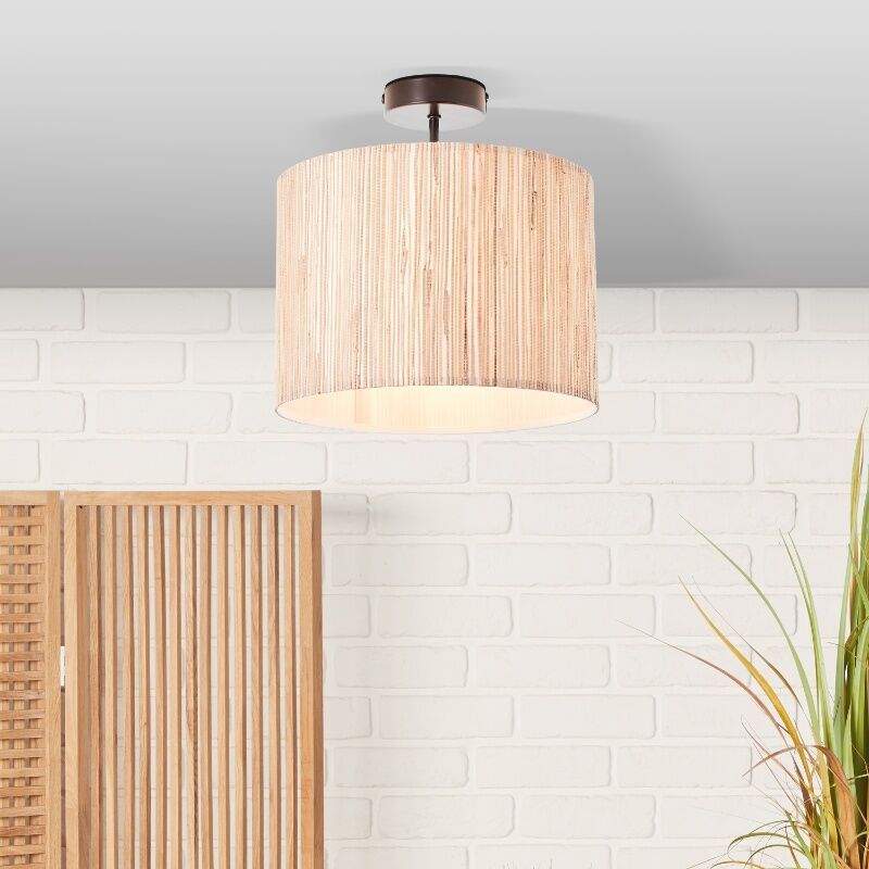 Landelijke plafondlamp beige, Wenda Landelijke plafondlamp beige, Wenda
