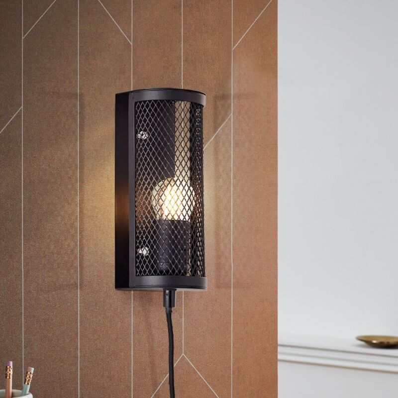 Industriële wandlamp zwart, Esperanza