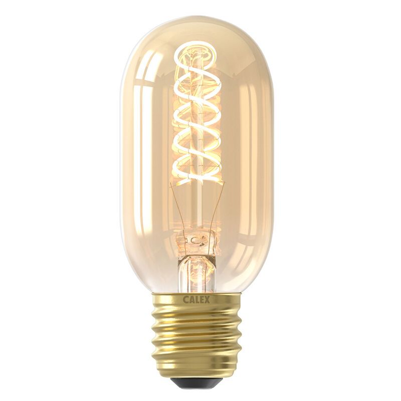 Dimbare Calex E27 LED buislamp amber, 3,8W, 2100K Dimbare Calex E27 LED buislamp amber, 3,8W, 2100K