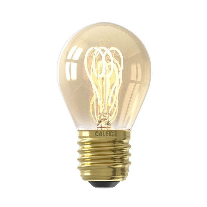 Dimbare Calex E27 LED filament lamp amber, 2,5W, 2100K Dimbare Calex E27 LED filament lamp amber, 2,5W, 2100K