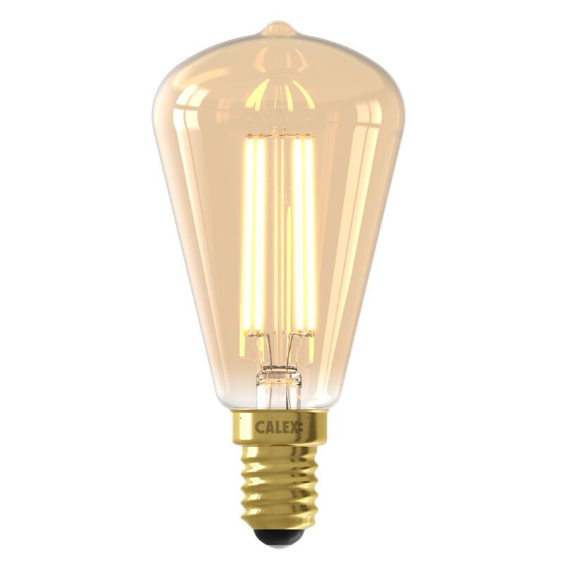 Dimbare Calex E14 LED Edison lamp amber, 3,5W, 2100K Dimbare Calex E14 LED Edison lamp amber, 3,5W, 2100K