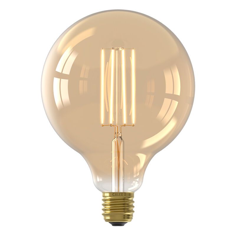 Dimbare Calex E27 LED filament lamp amber, 4,5W, 2100K