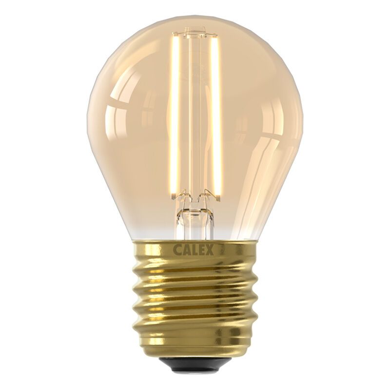Dimbare Calex E27 LED filament lamp amber, 3,5W, 2100K Dimbare Calex E27 LED filament lamp amber, 3,5W, 2100K