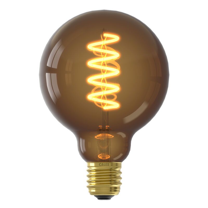 Dimbare Calex E27 LED filament lamp bruin, 4W, 1800K Dimbare Calex E27 LED filament lamp bruin, 4W, 1800K