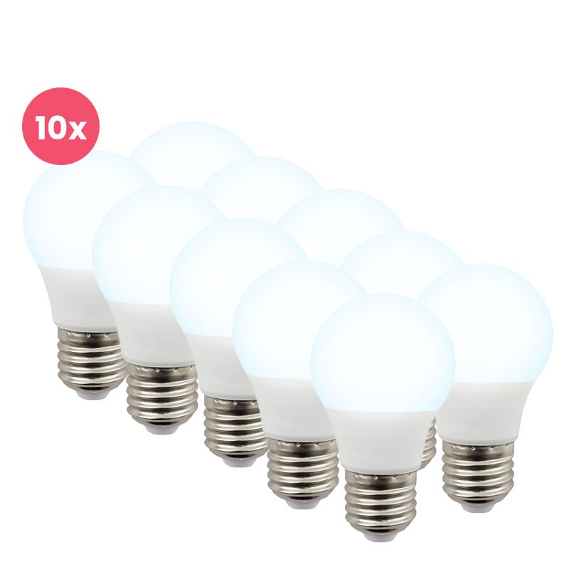10-pack Lagiba E27 LED lamp Bradley, 5W, 6500K