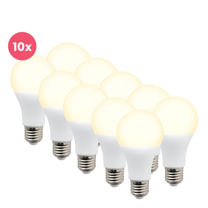 10-pack Lagiba E27 LED lamp Bradley, 12W, 3000K