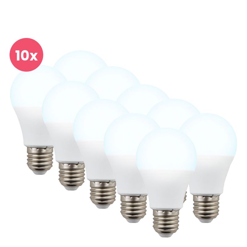 10-pack Lagiba E27 LED lamp Bradley, 12W, 6500K
