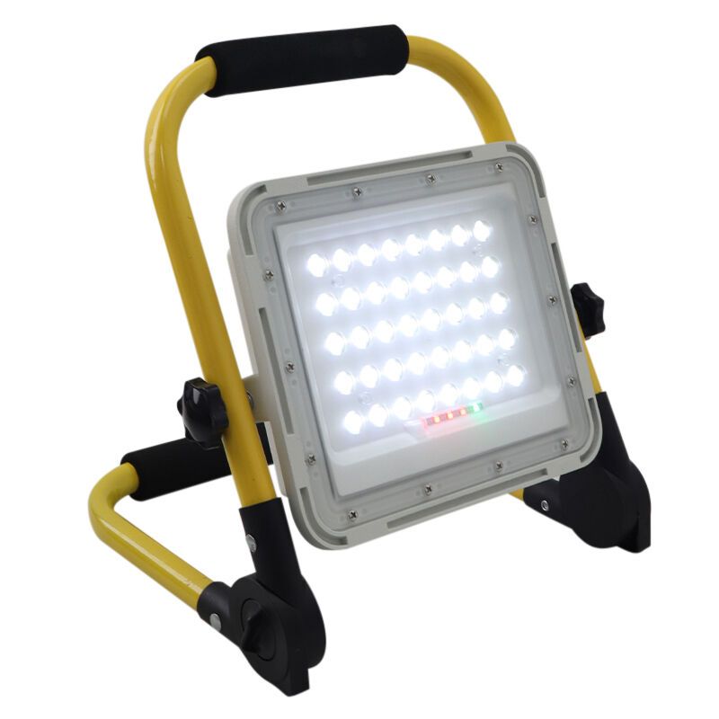 Gele werklamp Hilmi, aluminium, 60w, 6500K LED