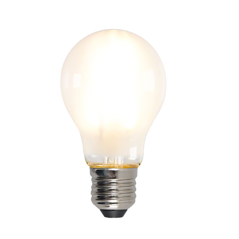 Dimbare Olucia E27 LED lamp, A60, 5W, Wit glas, 2700k