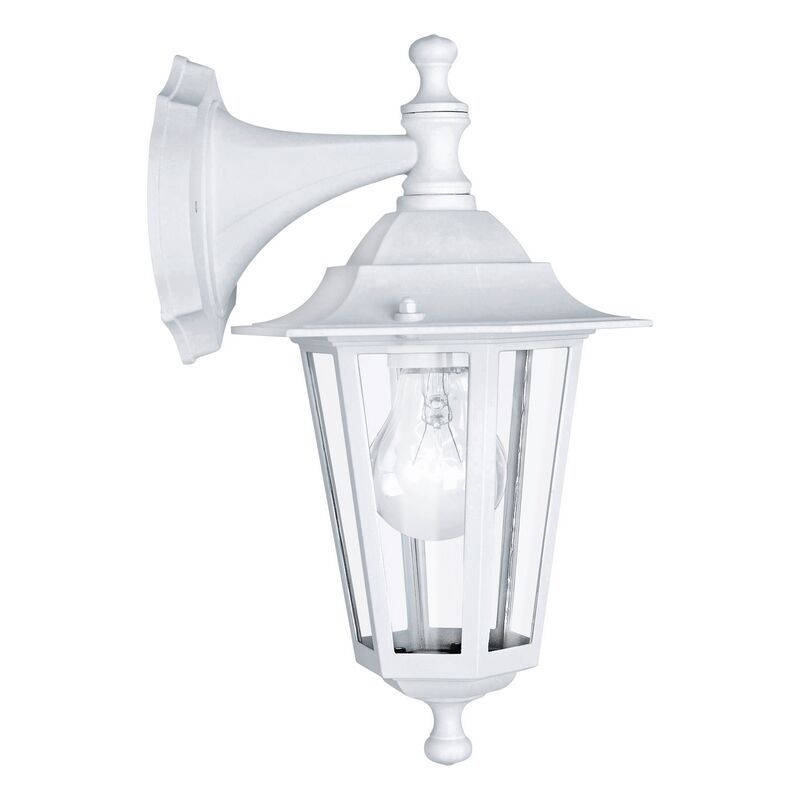 Witte klassieke buitenlamp aluminium, Alieke, IP44 Witte klassieke buitenlamp aluminium, Alieke, IP44
