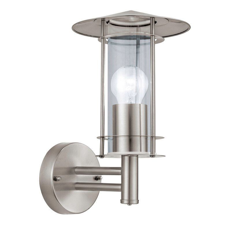 Zilveren moderne buitenlamp rvs, Arabella, IP44