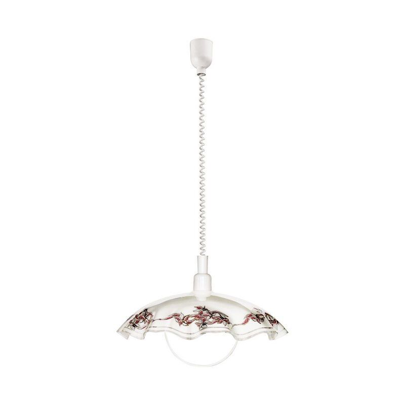Witte klassieke hanglamp glas, Kaj