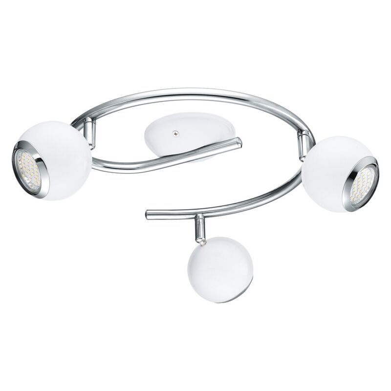 Witte plafondspot Anissa, staal