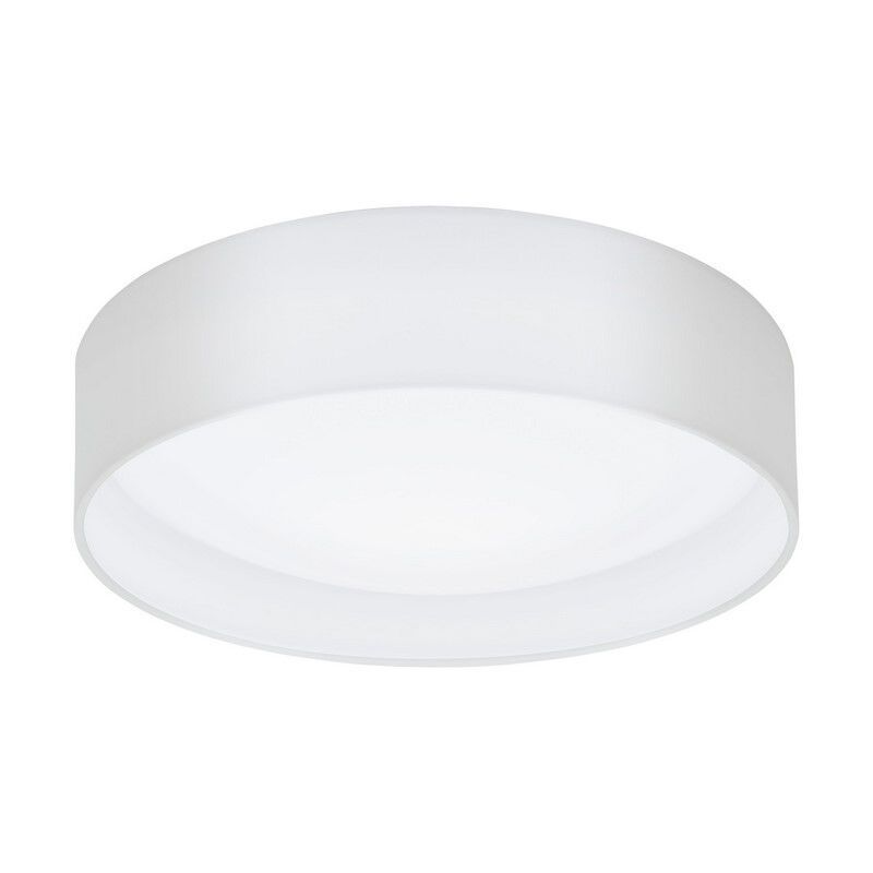 Witte moderne plafonnière stof, Abano, 12W, 3000K LED Witte moderne plafonnière stof, Abano, 12W, 3000K LED