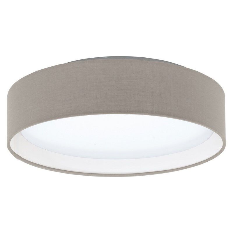 Taupe moderne plafonnière stof, Abano, 12W, 3000K LED Taupe moderne plafonnière stof, Abano, 12W, 3000K LED