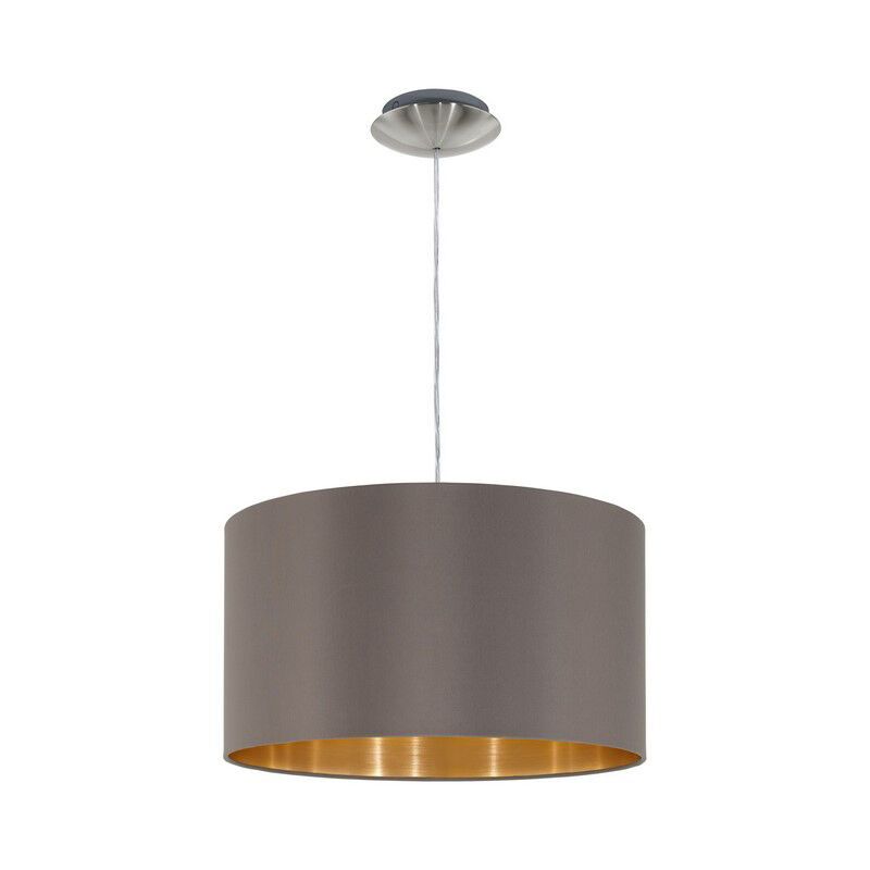 Bruine moderne hanglamp stof, Terme