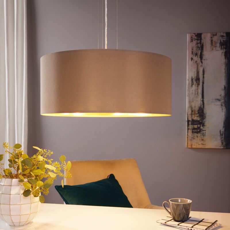 Gouden moderne hanglamp stof, Terme
