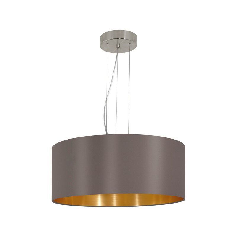 Bruine moderne hanglamp stof, Terme