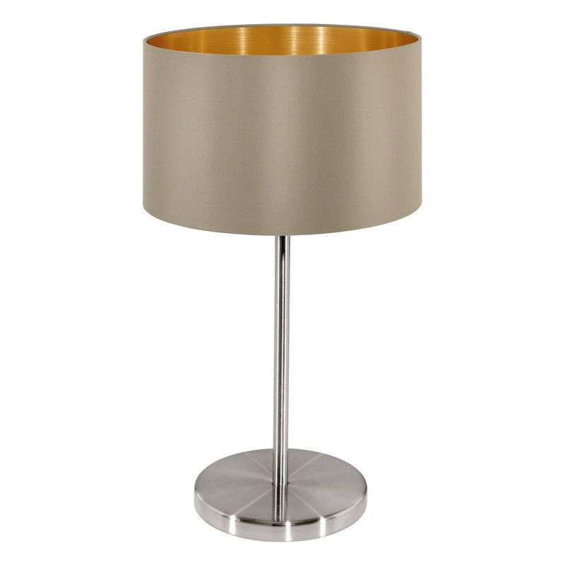 Gouden moderne tafellamp stof, Terme, met schakelaar