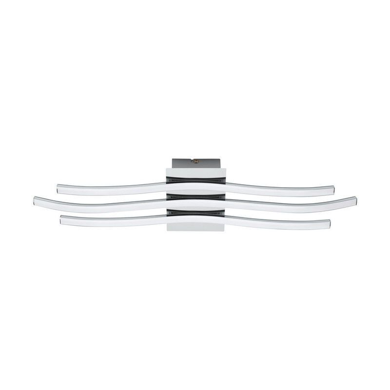 Chromen moderne plafondlamp kunststof, Therese, 26W, 3000K LED Chromen moderne plafondlamp kunststof, Therese, 26W, 3000K LED