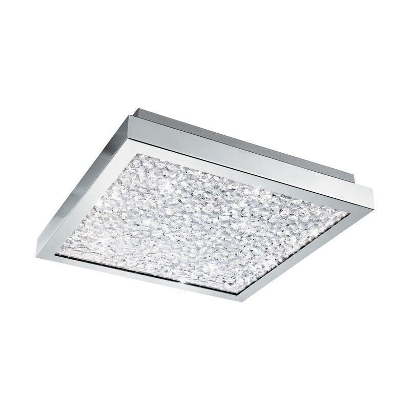 Chromen design plafondlamp glas, Aarnoud, 16W, 4000K LED