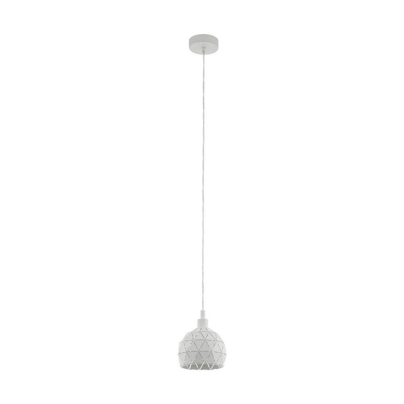 Witte moderne hanglamp staal, Silva