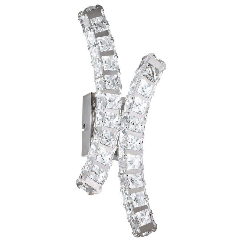 Chromen design wandlamp kristal, Dirk, 12W, 4000K LED Chromen design wandlamp kristal, Dirk, 12W, 4000K LED