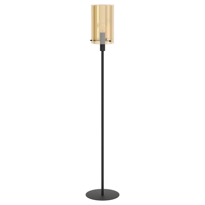 Zwarte moderne vloerlamp, Ritesh, staal