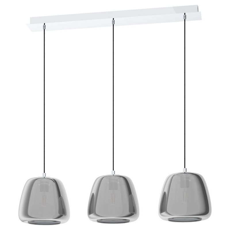 Moderne hanglamp rookglas, Gauke