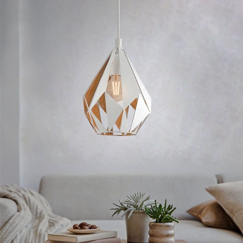 Witte design hanglamp metaal, Acri