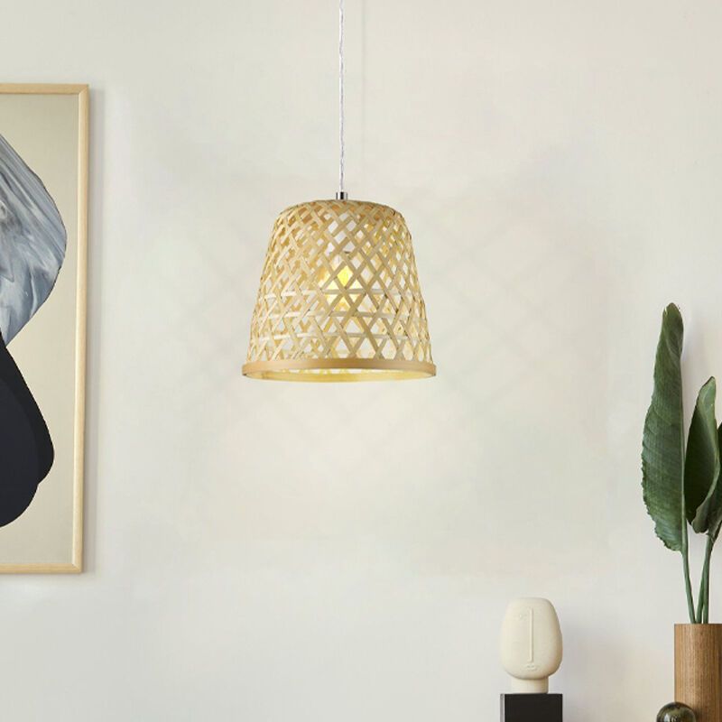 Rotan hanglamp bruin, Durkje Rotan hanglamp bruin, Durkje