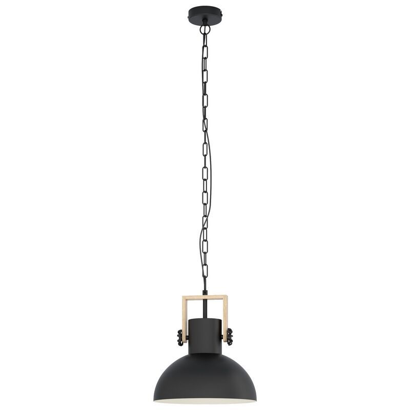 Zwarte industriële hanglamp metaal, Elmira