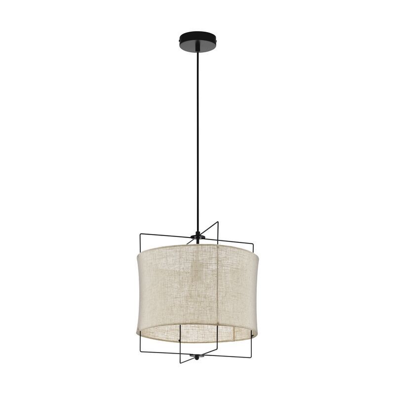 Beige landelijke hanglamp stof, Annegien Beige landelijke hanglamp stof, Annegien