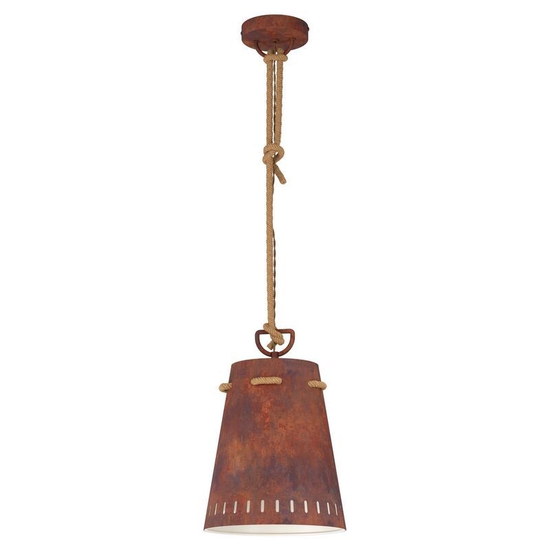 Roestkleurige landelijke hanglamp staal, Everardus Roestkleurige landelijke hanglamp staal, Everardus