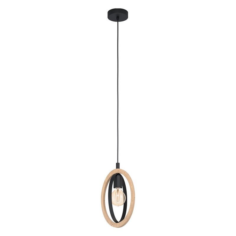 Landelijke hanglamp hout, Angeline