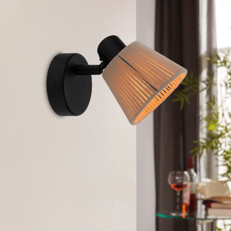 Crème landelijke wandspot stof, Serah Crème landelijke wandspot stof, Serah