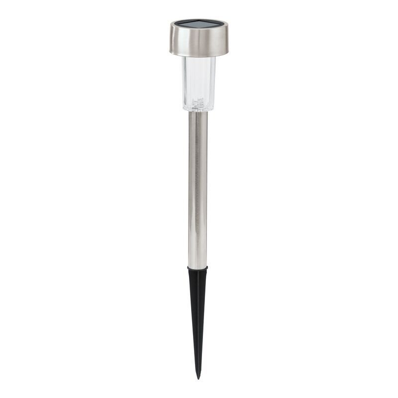 Zilveren prikspot rvs, Zora, 0,5W, 3000K LED, IP44, met schakelaar