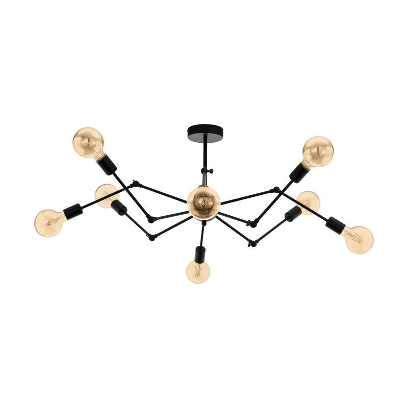 Zwarte moderne hanglamp staal, Okke Zwarte moderne hanglamp staal, Okke
