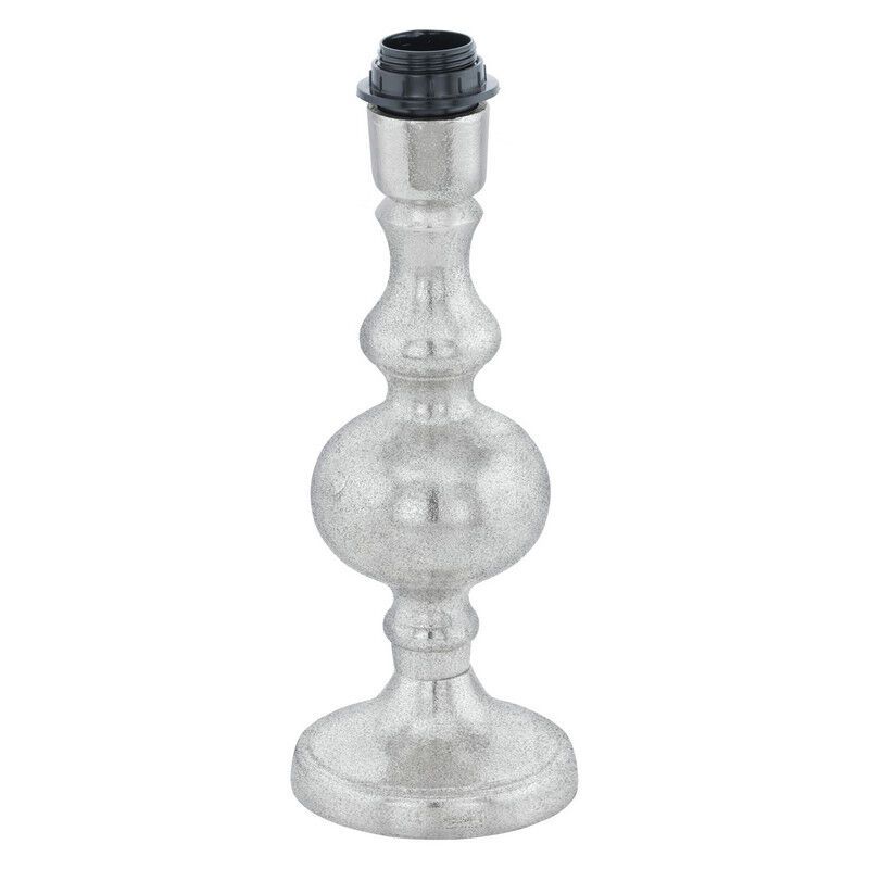 Nikkelen design tafellamp zonder kap aluminium, Mason, met schakelaar Nikkelen design tafellamp zonder kap aluminium, Mason, met schakelaar